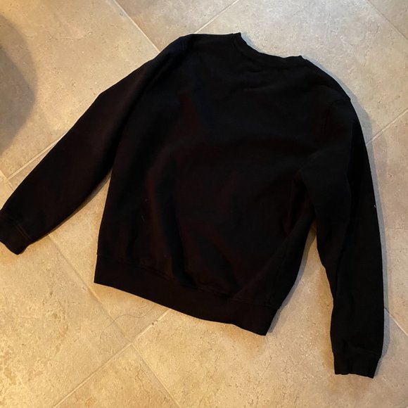 Authentic VERSACE JEANS logo mens’s crew-neck sweatshirt-Black NWOT - Picture 5 of 15